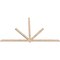 Ekena Millwork Kennewick Smooth Timber Gable Bracket, Douglas Fir, 108"W x 63"H x 1 1/2"D x 3 1/2"F, 14/12 Pitch GBW108X63X0204KEN00SDF - alternate 2